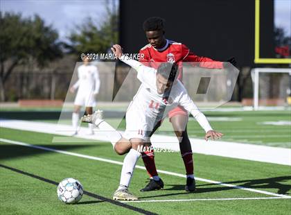 Thumbnail 1 in Langham Creek vs. MacArthur (CFISD Soccer Showcase) photogallery.
