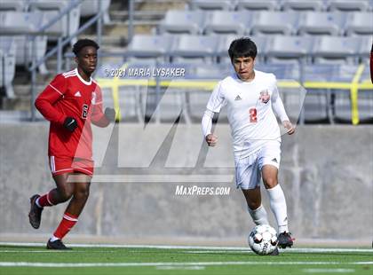 Thumbnail 2 in Langham Creek vs. MacArthur (CFISD Soccer Showcase) photogallery.