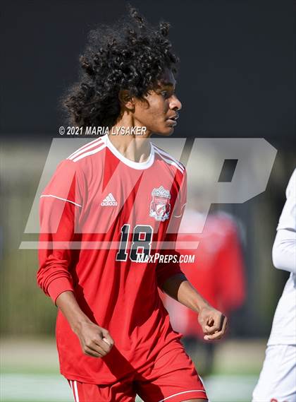 Thumbnail 1 in Langham Creek vs. MacArthur (CFISD Soccer Showcase) photogallery.
