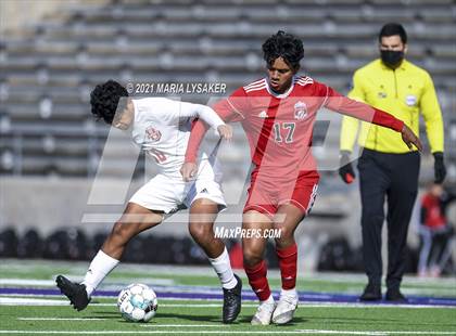 Thumbnail 3 in Langham Creek vs. MacArthur (CFISD Soccer Showcase) photogallery.