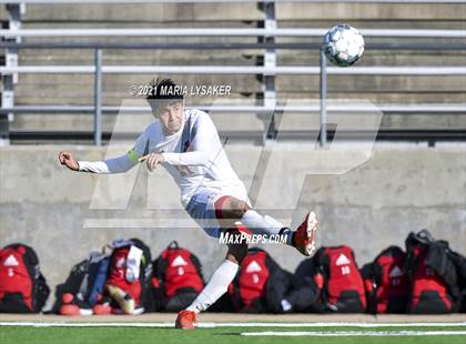 Thumbnail 3 in Langham Creek vs. MacArthur (CFISD Soccer Showcase) photogallery.