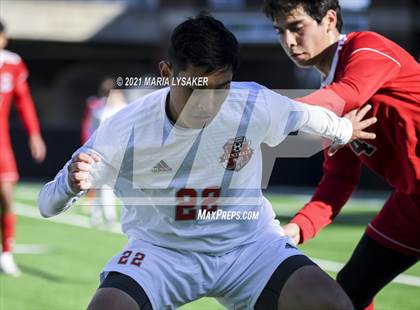 Thumbnail 3 in Langham Creek vs. MacArthur (CFISD Soccer Showcase) photogallery.