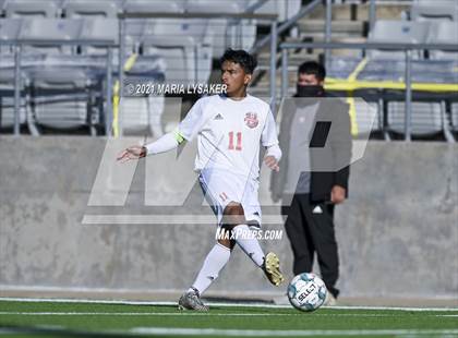 Thumbnail 2 in Langham Creek vs. MacArthur (CFISD Soccer Showcase) photogallery.
