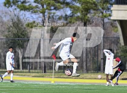 Thumbnail 1 in Langham Creek vs. MacArthur (CFISD Soccer Showcase) photogallery.