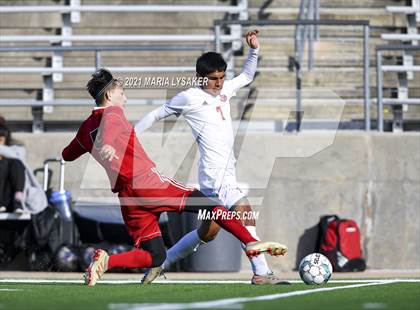 Thumbnail 3 in Langham Creek vs. MacArthur (CFISD Soccer Showcase) photogallery.
