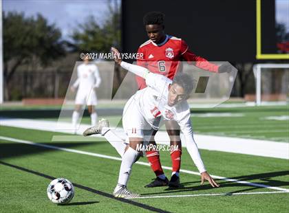 Thumbnail 2 in Langham Creek vs. MacArthur (CFISD Soccer Showcase) photogallery.