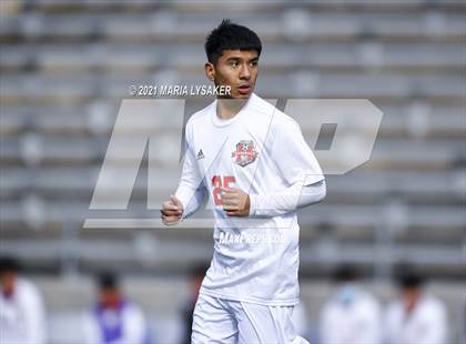 Thumbnail 1 in Langham Creek vs. MacArthur (CFISD Soccer Showcase) photogallery.