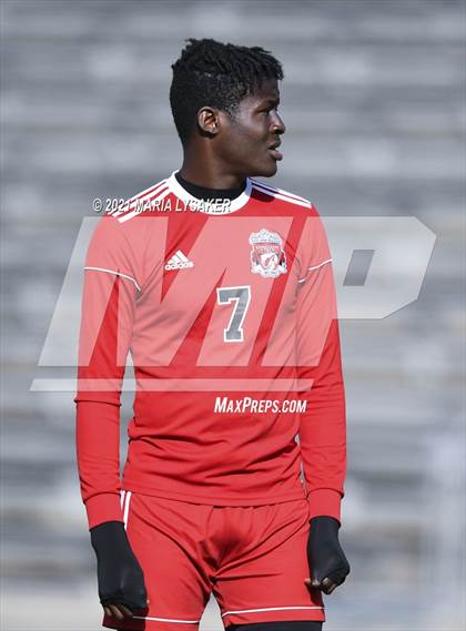 Thumbnail 2 in Langham Creek vs. MacArthur (CFISD Soccer Showcase) photogallery.