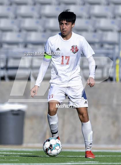 Thumbnail 3 in Langham Creek vs. MacArthur (CFISD Soccer Showcase) photogallery.