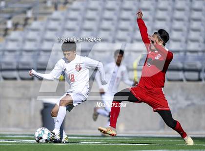 Thumbnail 3 in Langham Creek vs. MacArthur (CFISD Soccer Showcase) photogallery.