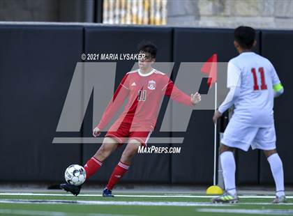 Thumbnail 3 in Langham Creek vs. MacArthur (CFISD Soccer Showcase) photogallery.