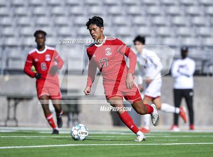 Thumbnail 2 in Langham Creek vs. MacArthur (CFISD Soccer Showcase) photogallery.