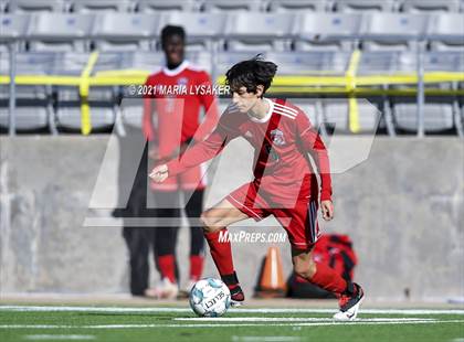 Thumbnail 3 in Langham Creek vs. MacArthur (CFISD Soccer Showcase) photogallery.