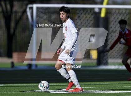 Thumbnail 3 in Langham Creek vs. MacArthur (CFISD Soccer Showcase) photogallery.