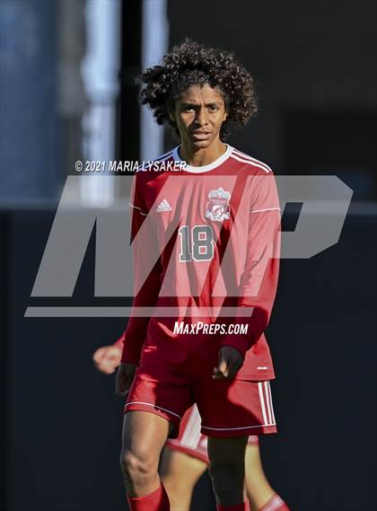 Thumbnail 1 in Langham Creek vs. MacArthur (CFISD Soccer Showcase) photogallery.