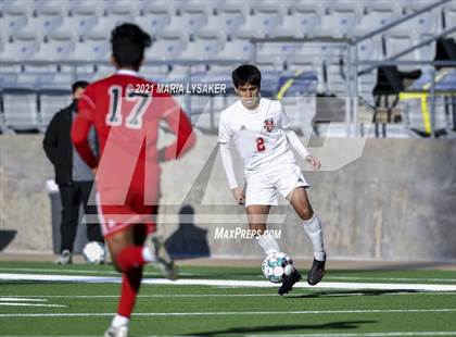Thumbnail 3 in Langham Creek vs. MacArthur (CFISD Soccer Showcase) photogallery.