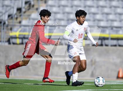 Thumbnail 1 in Langham Creek vs. MacArthur (CFISD Soccer Showcase) photogallery.