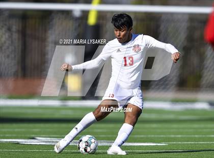 Thumbnail 3 in Langham Creek vs. MacArthur (CFISD Soccer Showcase) photogallery.