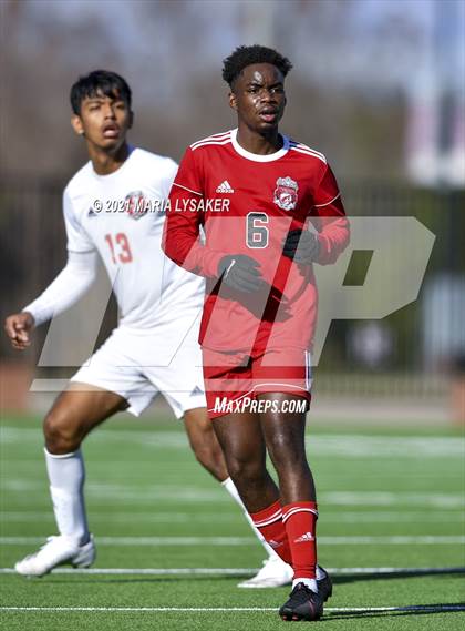 Thumbnail 3 in Langham Creek vs. MacArthur (CFISD Soccer Showcase) photogallery.