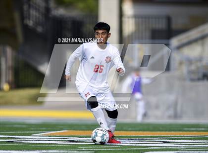 Thumbnail 1 in Langham Creek vs. MacArthur (CFISD Soccer Showcase) photogallery.