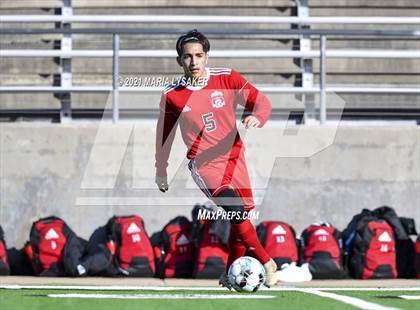 Thumbnail 2 in Langham Creek vs. MacArthur (CFISD Soccer Showcase) photogallery.
