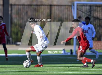 Thumbnail 3 in Langham Creek vs. MacArthur (CFISD Soccer Showcase) photogallery.