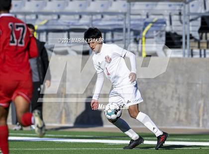 Thumbnail 1 in Langham Creek vs. MacArthur (CFISD Soccer Showcase) photogallery.