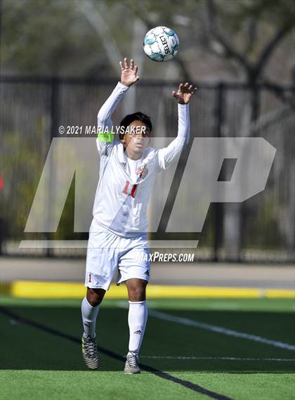 Thumbnail 1 in Langham Creek vs. MacArthur (CFISD Soccer Showcase) photogallery.
