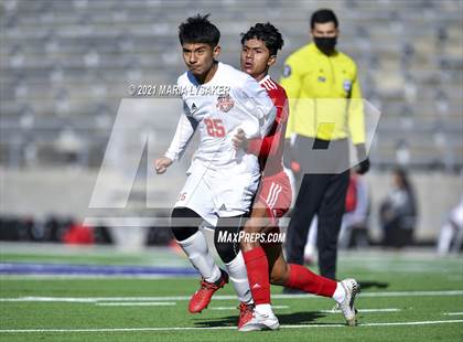 Thumbnail 1 in Langham Creek vs. MacArthur (CFISD Soccer Showcase) photogallery.