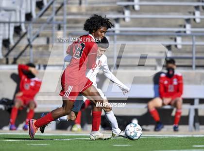 Thumbnail 1 in Langham Creek vs. MacArthur (CFISD Soccer Showcase) photogallery.