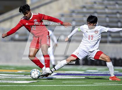 Thumbnail 1 in Langham Creek vs. MacArthur (CFISD Soccer Showcase) photogallery.