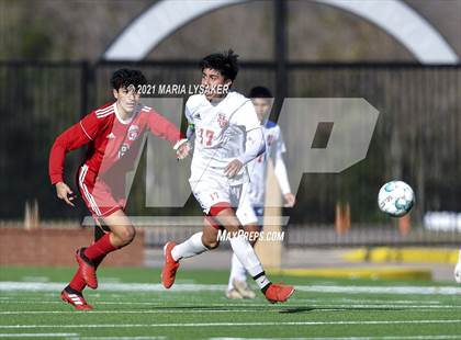 Thumbnail 1 in Langham Creek vs. MacArthur (CFISD Soccer Showcase) photogallery.