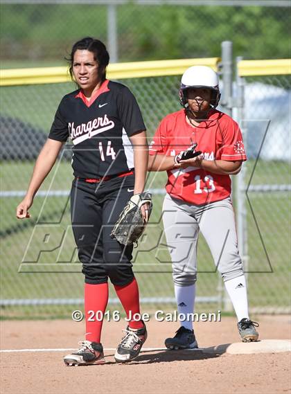 Thumbnail 3 in Lee [Robert E.] vs Churchill (NEISD Softball Complex) photogallery.