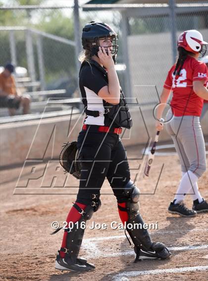 Thumbnail 3 in Lee [Robert E.] vs Churchill (NEISD Softball Complex) photogallery.