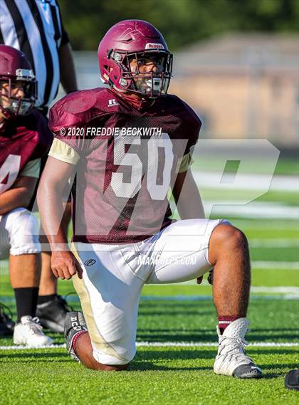 Thumbnail 2 in Henrietta vs. Whitesboro (Scrimmage) photogallery.