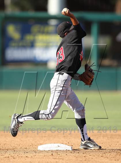 Thumbnail 2 in Banning vs. San Fernando (CIF LACS D1 Semi-Final) photogallery.