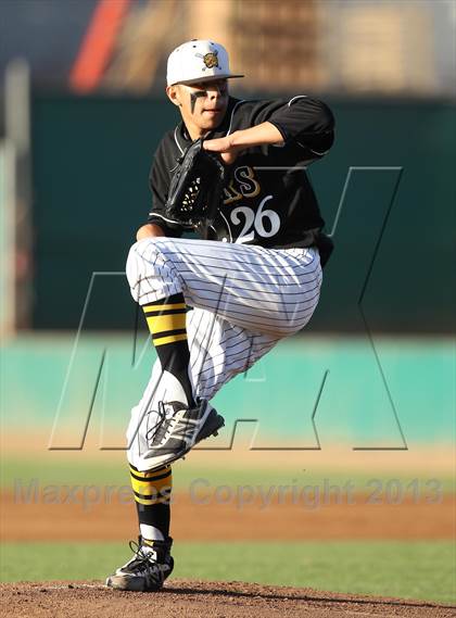 Thumbnail 3 in Banning vs. San Fernando (CIF LACS D1 Semi-Final) photogallery.