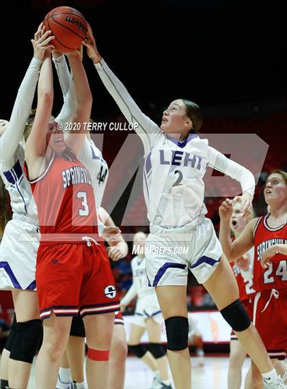 Thumbnail 2 in Springville vs. Lehi (UHSAA 5A Semifinal) photogallery.