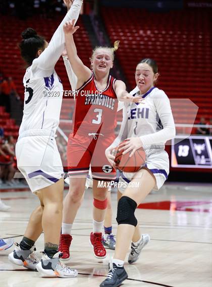 Thumbnail 1 in Springville vs. Lehi (UHSAA 5A Semifinal) photogallery.