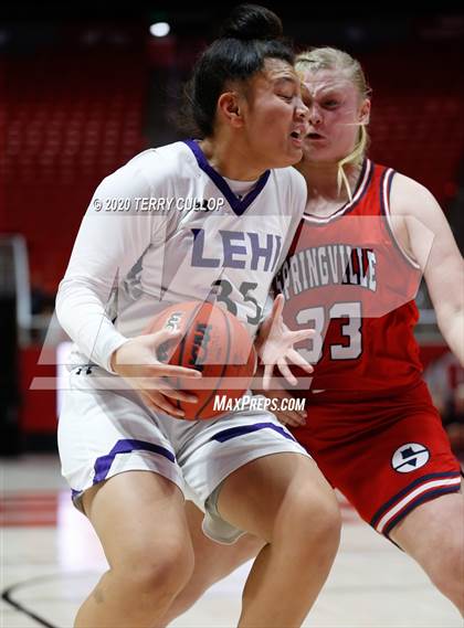 Thumbnail 2 in Springville vs. Lehi (UHSAA 5A Semifinal) photogallery.
