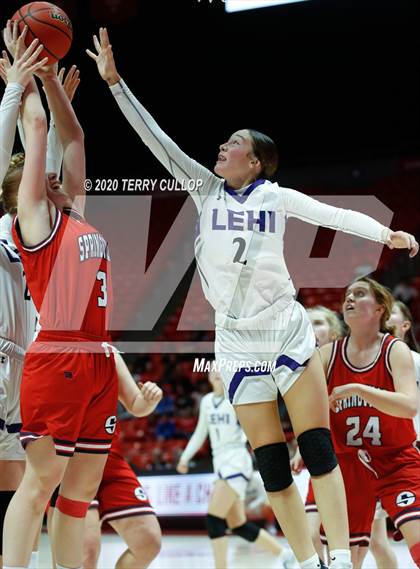 Thumbnail 1 in Springville vs. Lehi (UHSAA 5A Semifinal) photogallery.