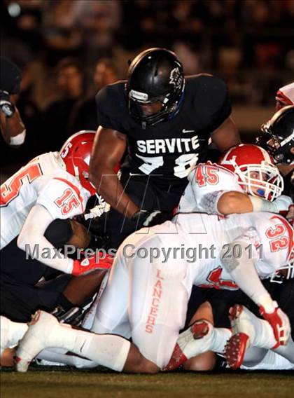 Thumbnail 1 in Orange Lutheran vs. Servite photogallery.
