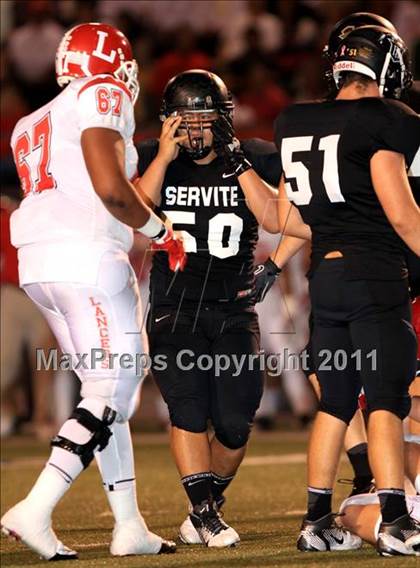Thumbnail 2 in Orange Lutheran vs. Servite photogallery.