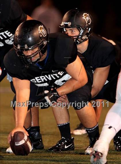Thumbnail 1 in Orange Lutheran vs. Servite photogallery.