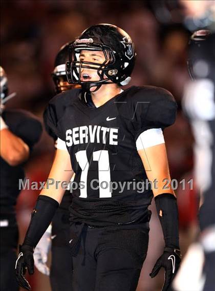 Thumbnail 1 in Orange Lutheran vs. Servite photogallery.
