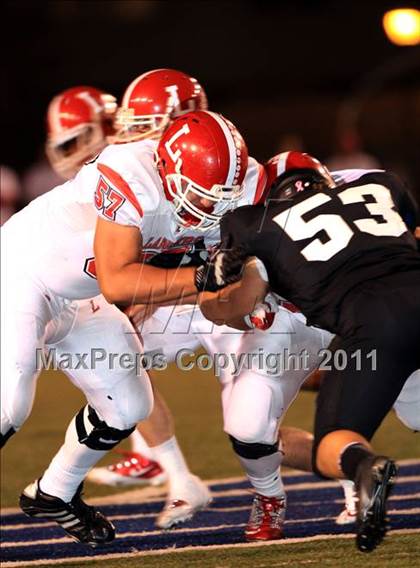 Thumbnail 1 in Orange Lutheran vs. Servite photogallery.