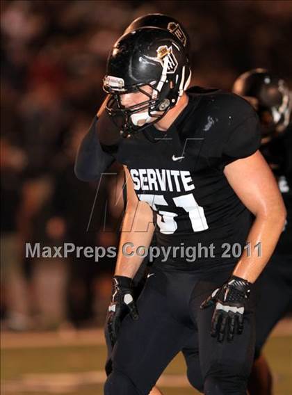 Thumbnail 1 in Orange Lutheran vs. Servite photogallery.
