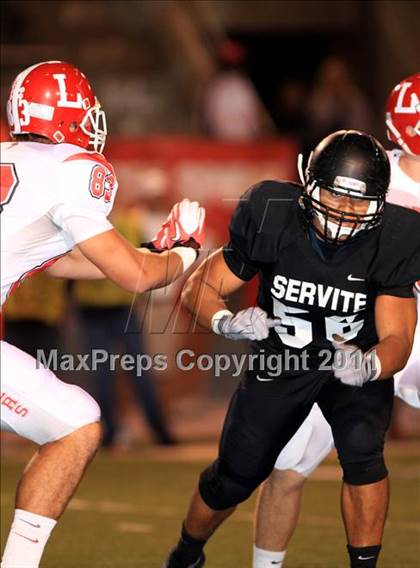 Thumbnail 1 in Orange Lutheran vs. Servite photogallery.