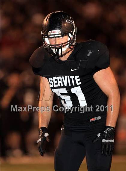 Thumbnail 3 in Orange Lutheran vs. Servite photogallery.