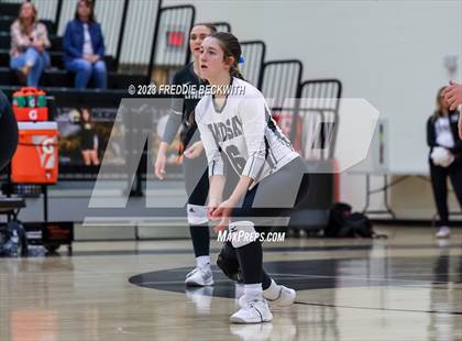 Thumbnail 3 in Lindsay vs. Wolfe City (UIL 2A Volleyball Area) photogallery.